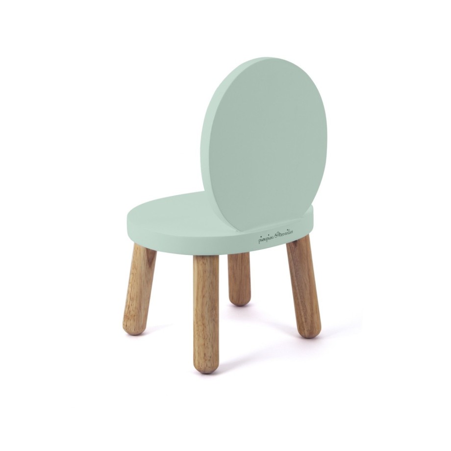 Ensemble Tables et Chaise enfant 12 mois MONTESSORI - OVALINE Vert sauge