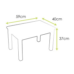 Ensemble Montessori - Table et Chaise enfant 1-4 ans - Bois naturel