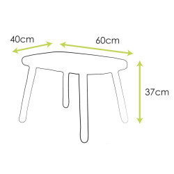 Ensemble Ovaline - Table et Chaises enfant 1-4 ans - Rose