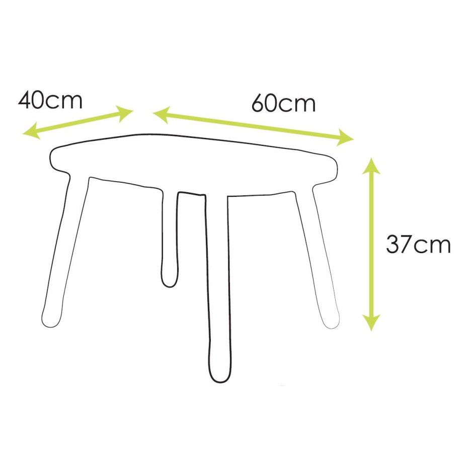 Ma première Tables enfant design OVALINE, MONTESSORI bois massif vert sauge