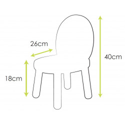 My first Chair Ovaline- White