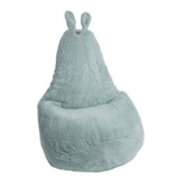Poire lapin en peluche - Vert - enfant - Made in France