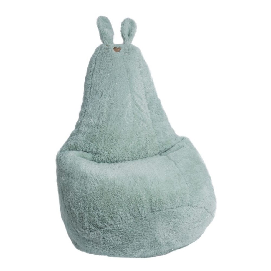 Poire lapin en peluche - Vert - enfant - Made in France
