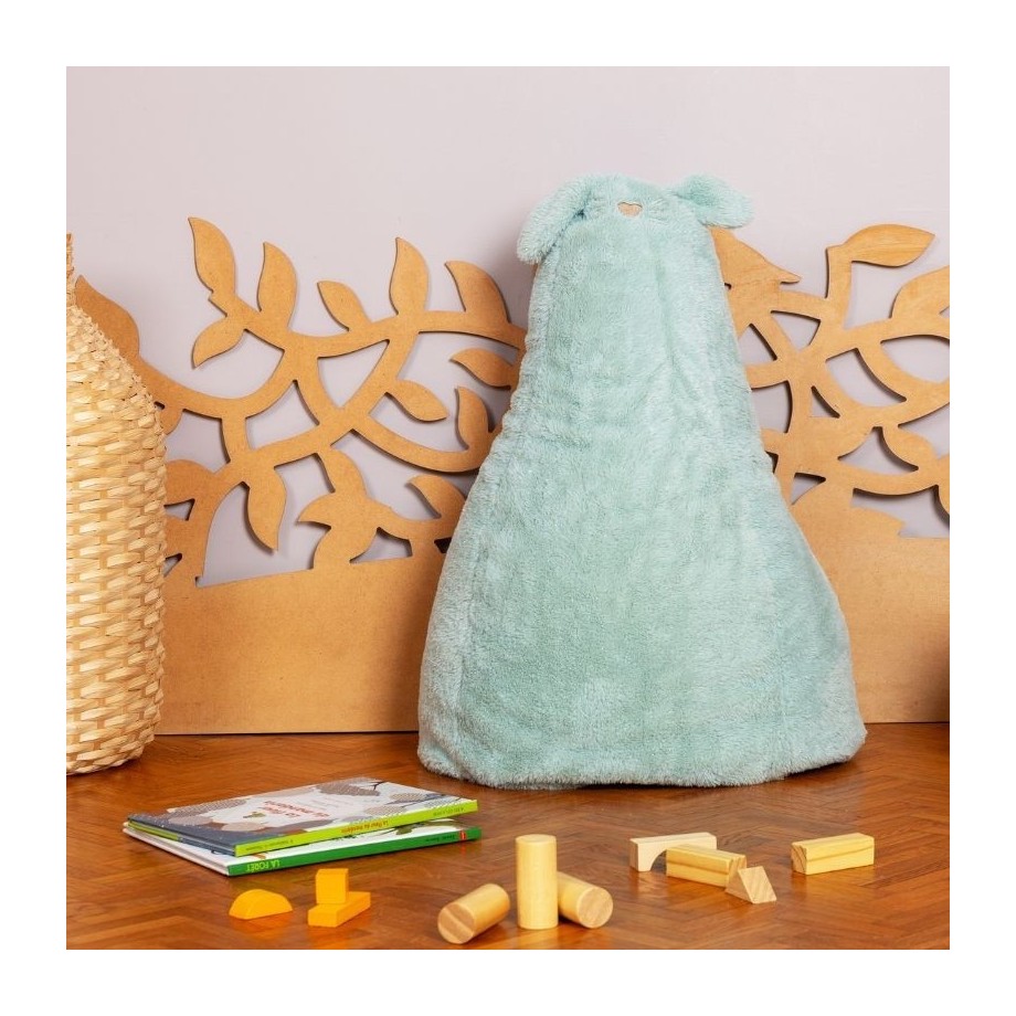 Poire en peluche pour enfant  - lapin vert - Made in France
