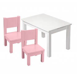 Bundle First Table + 2 Chairs - Blue