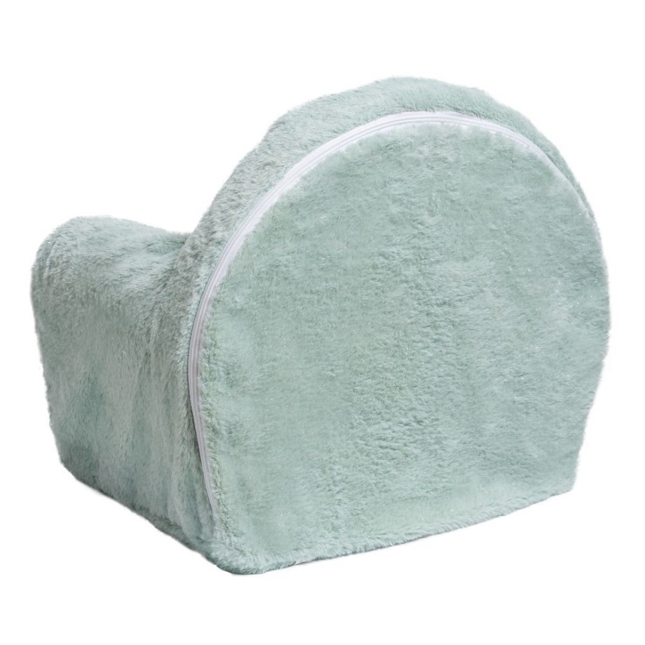 Fauteil club en peluche pour enfant  - lapin vert - Made in France