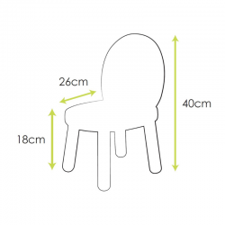 Bundle First Table + 2 Chairs - Blue