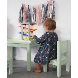 Ensemble Table et Chaises Enfant 1-4 ans Montessori - Gris perle