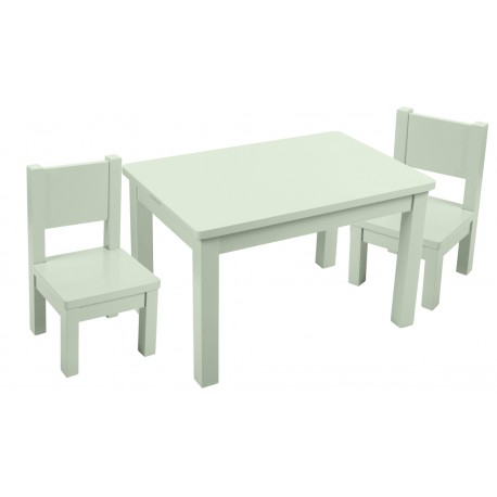Ensemble Table et Chaises Enfant 1-4 ans Montessori - Gris perle