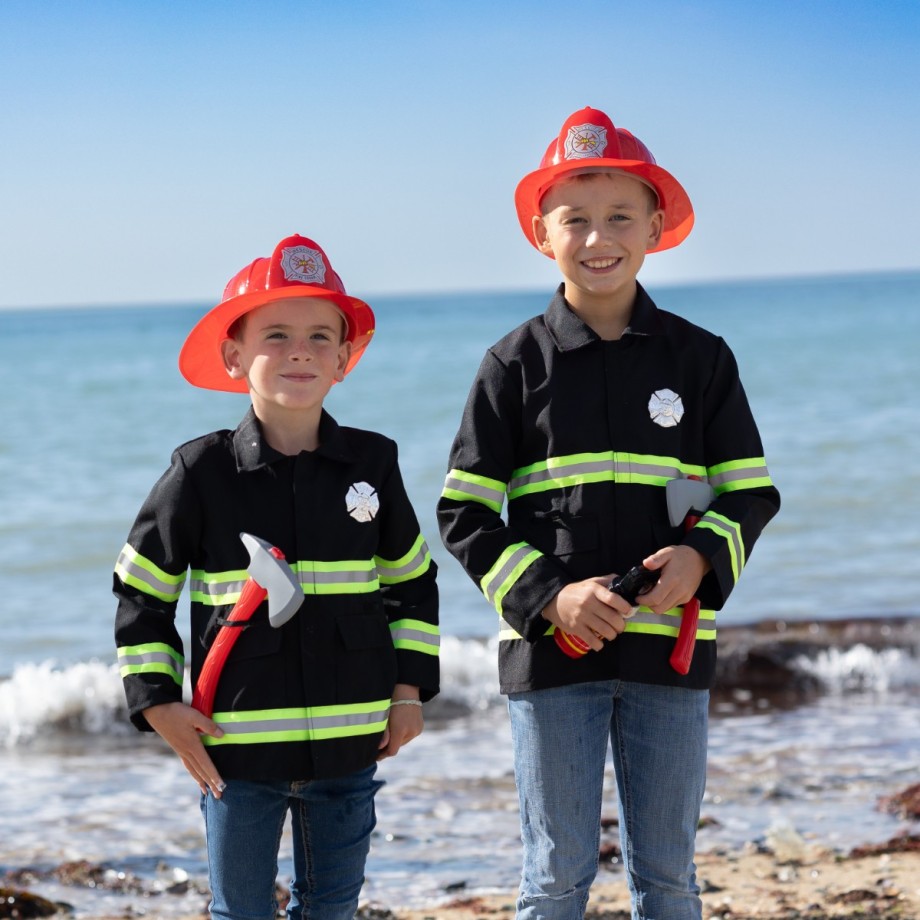 Déguisement de pompier- NYC Fire Figther- enfant 3-4 ans
