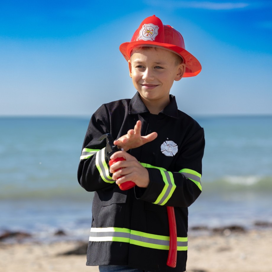 Déguisement de pompier- NYC Fire Figther- enfant 3-4 ans