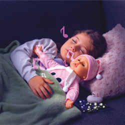 Poupon Bambolina Bébé mange et parle - 42cm - dit 50 mots