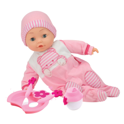 Poupon Bambolina Camélia et ses accessoires - 40cm - dit 50 mots