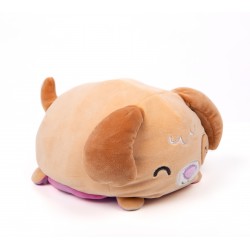 Peluche réversible Cushablez - Paxton Puppy 22cm - Marron/Violet