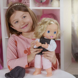 Poupon Bambolina Bébé mange et parle - 42cm - dit 50 mots