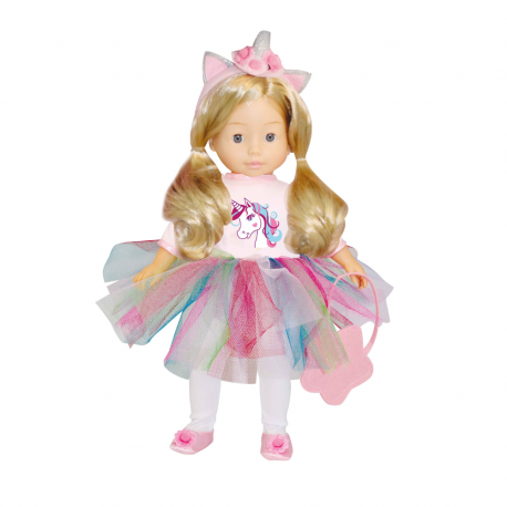 Poupée Molly licorne avec maquillage - 40cm