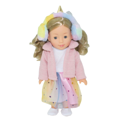 Poupée Frostyzz Licorne avec cache-oreilles pour enfant - 30cm