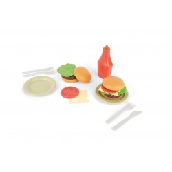 Dantoy - Set hamburger bioplastique - 19 pièces