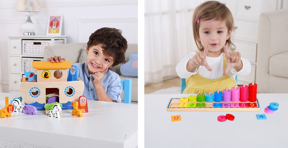 Les vertus des jouets en bois pour bébé