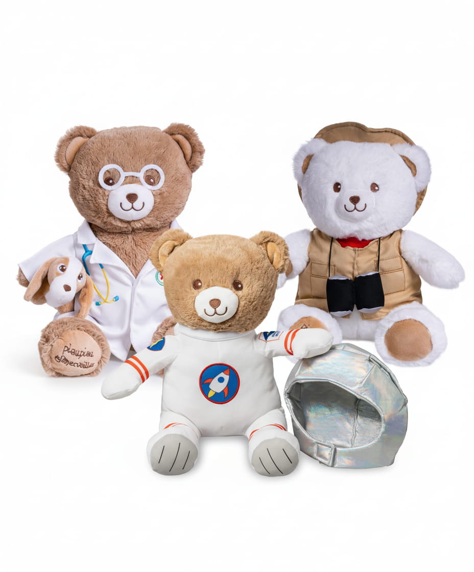 Peluche éducative métier : encourager les rêves d’enfants grâce au jeu symbolique